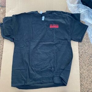 Work shirt and Toyota merchandise